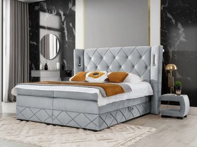 Kontinentálna posteľ Banjul Lux, Rozmer postele: 200x200, Dostupné poťahy: Kameleon 04