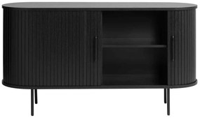Dizajnová komoda Vasiliy 140 cm čierny dub