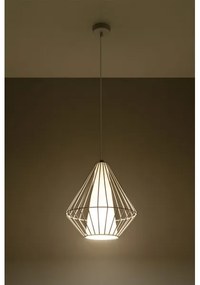 Luster na lanku DEMI 1xE27/60W/230V biela