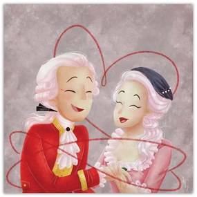 Gario Obraz na plátne Šťastný pár - Daniela Herrera Rozmery: 30 x 30 cm