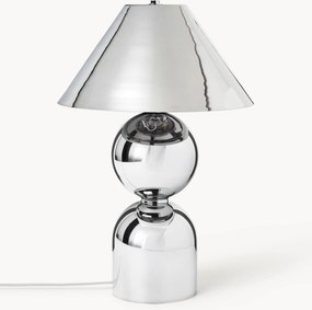Veľká stolová lampa zo zrkadlového skla's nastaviteľným tienidlom Danielle, V 60 cm