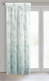 ZÁVES D91 CLARISSA NA PÁSKE 140X270 CM BIELY