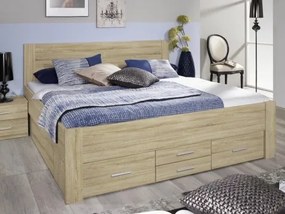 Posteľ Isotta 140x200 cm, dub sonoma%