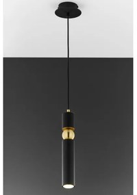 Jupiter 2003 - Luster na lanku ALAS 1xGU10/10W/230V čierna/zlatá