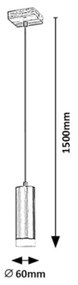 Rabalux 72121 - Luster na lanku TORAS 1xGU10/5W/230V dub