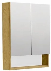 Zrkadlová skrinka SAT Cubeway 60x14x72 cm lamino dub hickory GALCU60DH, 1 ks