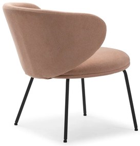 Svetloružové kreslo Rush – Marckeric