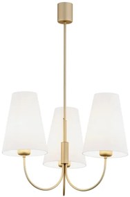 Argon 6267 - Luster na tyči SAFIANO 3xE27/15W/230V zlatá