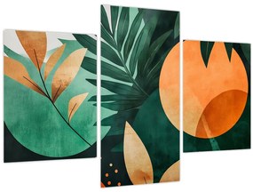 Obraz - Geometrické prírodné motívy (90x60 cm)