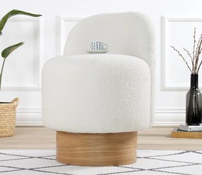 Taburet MONRE Teddy biely