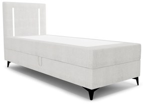 Jednolôžková posteľ 90 cm Ortega Bonell (sivá) (s roštom, s úl. priestorom) (s LED osvetlením). Vlastná spoľahlivá doprava až k Vám domov. 1082599