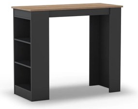 Barový stôl s doskou v dubovom dekore 47x120 cm Peru - Marckeric