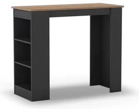 Barový stôl s doskou v dubovom dekore 47x120 cm Peru - Marckeric