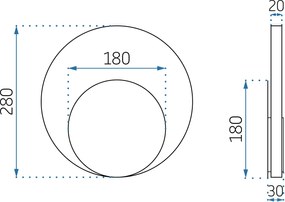 Toolight Toolight, nástenné svietidlo 1xG4 APP992-W, zlatá-čierna, OSW-05554