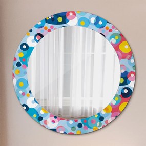 Okrúhle zrkadlo s potlačou Farebné tŕne fi 60 cm