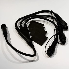 DECOLED LED svetelná súprava pre vianočné stromčeky vysoké 18-20 m, teplá biela s padajúcim snehom