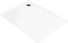 Deante Kerria Plus, obdĺžniková akrylátová vanička 100x80x3 cm, hĺbka 1,5cm, technológia Solid, biela, KTS_046B