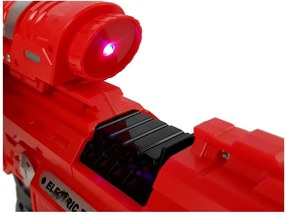 LEAN Toys Svietiaca pištoľ svietiaca v tme Penové náboje Dosah zvuku 45 m