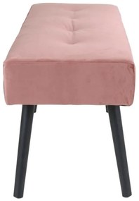 Dizajnová lavica Elaina ružový zamat