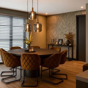 Inteligentné závesné svietidlo čierne s dymovým sklom 3-svetlo vrátane Wifi A60 - Zuzanna