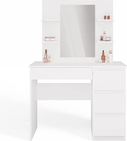 Toaletný stolík Marina Mijas 98,4 cm biely pravý