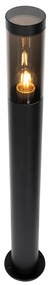 Moderné čierne vonkajšie stojanové svietidlo 80 cm IP44 - Rox