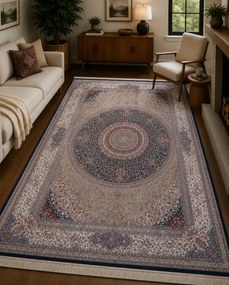 Koberec ANATOLIAN SILK 32510 modrý