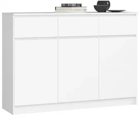 Komoda K140 3D 3SZ CLP biela
