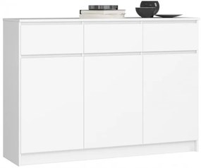 Komoda K140 3D 3SZ CLP biela