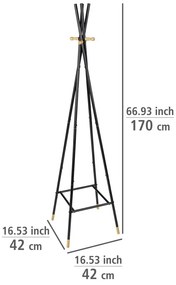 Čierny kovový vešiak Loft - Wenko