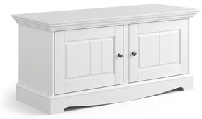 PROXIMA.store - Rustikálny masívny botník 2.0 - BELLUNO ELEGANTE FARBA: biela