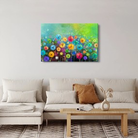 Obraz - Abstraktné kvety (90x60 cm)
