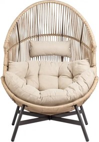 MI Ratanové kreslo HOLAND béž (LM)