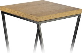 STOJAN NA KVETINÁČ LOFT7 70X24X24 CM ČIERNA/HNEDÁ