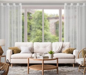 ZÁCLONA ATENA 140 X 260 CM BIELA