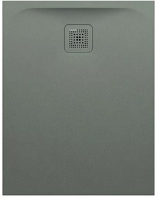 LAUFEN Pro obdĺžniková sprchová vanička z materiálu Marbond, odtok na kratšej strane, 900 x 700 x 28 mm, betónová šedá, H2169560790001