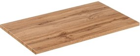 Závěsná skříňka Casad II s deskou a umyvadlem 60 cm černá/dub wotan
