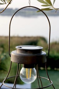 Chic Antique LED lampáš na solárne napájanie 22 cm