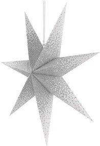 EMOS Závesná papierová vianočná hviezda, 1xE14, 60 cm, zlatá s trblietkami v strede