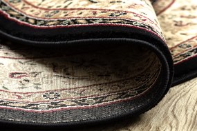 Okrúhly koberec ROYAL ADR model 521 čierny