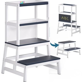 Spielwerk Učiaca veža PLAY borovica, 93x56x49, biela/antracit