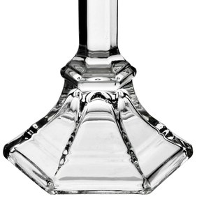 Skleněný svícen PATRICIA 8,5x14,5 cm čirý