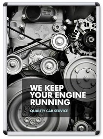 Jansen Display Plagátový kliprám 500 x 700 mm, okrúhle rohy