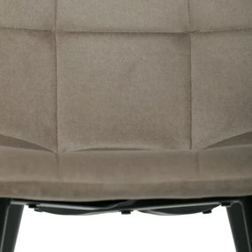 Jedálenská stolička zamatová, béžová DCL-X7015 CAP2