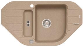 ALVEUS CZ NIAGARA 60 G-55 béžová (900x500mm)+ pop- up sifon F