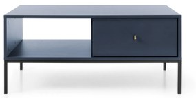 Konferenční stolek Mono II 104 cm modrý/černý