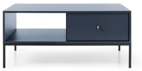 Konferenční stolek Mono II 104 cm modrý/černý