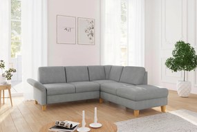 XXXLutz ROHOVÁ SEDAČKA, textil, sivá Sit & More - Sedačky - 000144016177