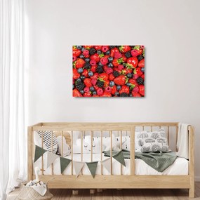 Sklenený obraz - Ovocná nálož (70x50 cm)