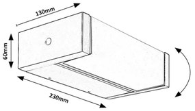 Rabalux 77185 - LED Vonkajšie nástenné svietidlo CUBBINGTON LED/18W/230V IP54
